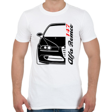 PRINTFASHION Alfa Romeo 147 02 - Férfi póló - Fehér férfi póló