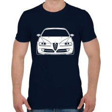 PRINTFASHION Alfa Romeo 147 04  - Férfi póló - Sötétkék