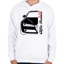 PRINTFASHION Alfa Romeo 159 002 - Gyerek kapucnis pulóver - Fehér gyerek pulóver, kardigán