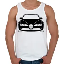PRINTFASHION Alfa Romeo 159 003 - Férfi atléta - Fehér atléta, trikó