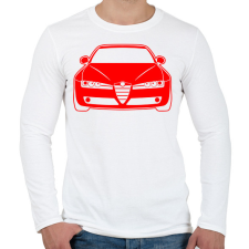 PRINTFASHION Alfa Romeo 159 005 - Férfi hosszú ujjú póló - Fehér férfi póló