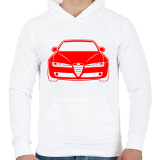 PRINTFASHION Alfa Romeo 159 005 - Férfi kapucnis pulóver - Fehér