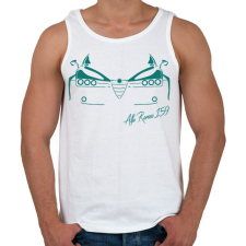 PRINTFASHION Alfa romeo 159 03 - Férfi atléta - Fehér atléta, trikó