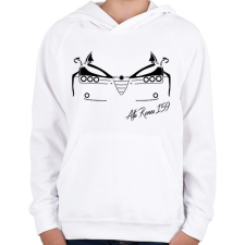 PRINTFASHION Alfa Romeo 159 03 - Gyerek kapucnis pulóver - Fehér gyerek pulóver, kardigán