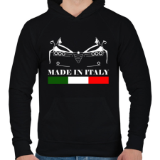PRINTFASHION alfa romeo 159 - Férfi kapucnis pulóver - Fekete férfi pulóver, kardigán