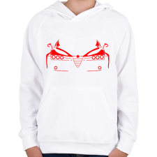 PRINTFASHION Alfa romeo 159 - Gyerek kapucnis pulóver - Fehér gyerek pulóver, kardigán