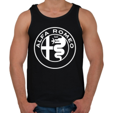 PRINTFASHION Alfa Romeo  - Férfi atléta - Fekete