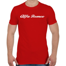 PRINTFASHION Alfa Romeo - Férfi póló - Piros