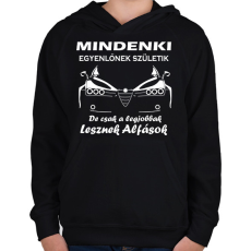 PRINTFASHION Alfa Romeo - Gyerek kapucnis pulóver - Fekete