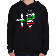PRINTFASHION Alfa Romeo  - Gyerek kapucnis pulóver - Fekete