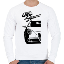 PRINTFASHION Alfa Romeo Mito - Black - Férfi pulóver - Fehér férfi pulóver, kardigán