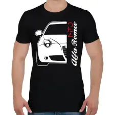 PRINTFASHION Alfa Romeo Mito - fehér - Férfi póló - Fekete férfi póló