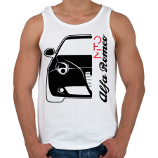 PRINTFASHION Alfa Romeo Mito - fekete - Férfi atléta - Fehér atléta, trikó