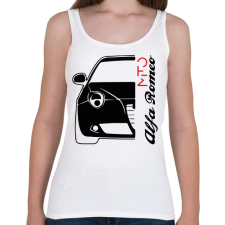 PRINTFASHION Alfa Romeo Mito - fekete - Női atléta - Fehér női trikó