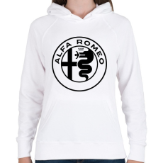 PRINTFASHION Alfa Romeo - Női kapucnis pulóver - Fehér