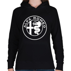 PRINTFASHION Alfa Romeo  - Női kapucnis pulóver - Fekete