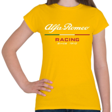 PRINTFASHION Alfa Romeo racing since 1910 - fehér - Női póló - Sárga női póló