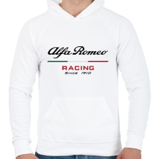PRINTFASHION Alfa Romeo racing since 1910 - Férfi kapucnis pulóver - Fehér