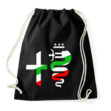 PRINTFASHION Alfa Romeo  - Sportzsák, Tornazsák - Fekete tornazsák