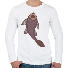 PRINTFASHION Algaevő - Férfi hosszú ujjú póló - Fehér férfi póló