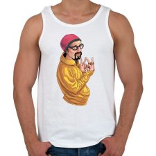 PRINTFASHION Ali G - Férfi atléta - Fehér atléta, trikó