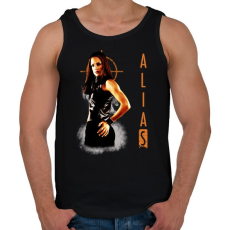 PRINTFASHION ALIAS - Férfi atléta - Fekete