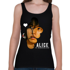 PRINTFASHION Alice in borderland arisu fehér - Női atléta - Fekete