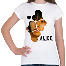 PRINTFASHION Alice in borderland arisu fekete - Női póló - Fehér