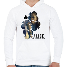 PRINTFASHION Alice in borderland KUINA fekete - Férfi kapucnis pulóver - Fehér férfi pulóver, kardigán