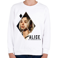 PRINTFASHION Alice in borderland shuntaro fekete - Gyerek pulóver - Fehér