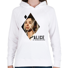 PRINTFASHION Alice in borderland shuntaro fekete - Női kapucnis pulóver - Fehér női pulóver, kardigán