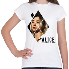 PRINTFASHION Alice in borderland shuntaro fekete - Női póló - Fehér női póló