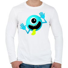 PRINTFASHION Alien - Férfi hosszú ujjú póló - Fehér férfi póló