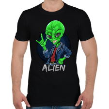PRINTFASHION Alien - Férfi póló - Fekete férfi póló