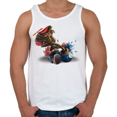 PRINTFASHION ALIEN HÚSVÉT - Férfi atléta - Fehér