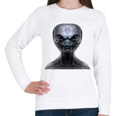PRINTFASHION Alien - Női pulóver - Fehér