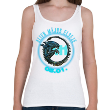 PRINTFASHION alien_plo01 - Női atléta - Fehér női trikó