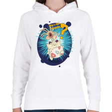 PRINTFASHION Alien xenomorph pokemon - Női kapucnis pulóver - Fehér női pulóver, kardigán