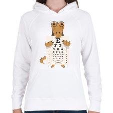 PRINTFASHION Aligátor - Női kapucnis pulóver - Fehér női pulóver, kardigán