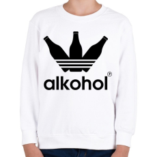 PRINTFASHION Alkohol paródia - Gyerek pulóver - Fehér