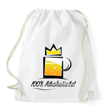 PRINTFASHION alkoholista - Sportzsák, Tornazsák - Fehér tornazsák