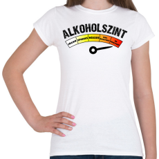 PRINTFASHION Alkoholszint - Női póló - Fehér