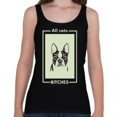 PRINTFASHION ALL CATS BITCHES - Női atléta - Fekete