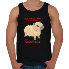 PRINTFASHION All i want for christmas... #2 - Férfi atléta - Fekete