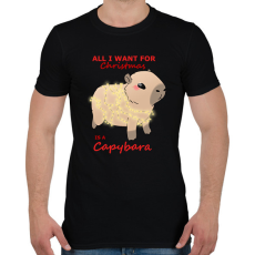 PRINTFASHION All i want for christmas... #2 - Férfi póló - Fekete