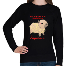 PRINTFASHION All i want for christmas... #2 - Női pulóver - Fekete