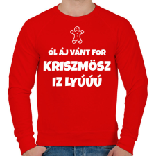 PRINTFASHION All I Want For Christmas - Férfi pulóver - Piros férfi pulóver, kardigán
