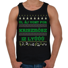 PRINTFASHION ALL I WANT FOR CHRISTMAS IS YOU  - Férfi atléta - Fekete