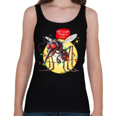 PRINTFASHION All I want for Christmas is You! - Vicces karácsonyi szúnyog - Női atléta - Fekete