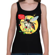 PRINTFASHION All I want for Christmas is You! - Vicces karácsonyi szúnyog - Női atléta - Fekete